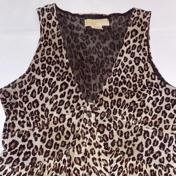 Michael Michael Kors Leopard Sleeveless Blouse - Picture 4 of 9